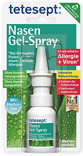 tetesept Nasen Gel-Spray – Nasenspray mit Hydro-Gel-Feuchtigkeitsfilm