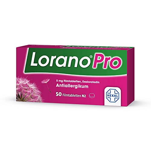 LORANO PRO 5 mg Filmtabletten 50 St – Die Power-Allergietablette