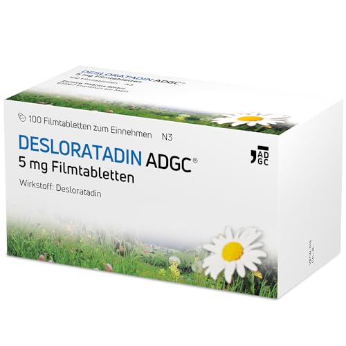 Desloratadin-ADGC® 5 mg - 100 Stück - Antiallergikum mit schneller & langanhaltender Wirkung