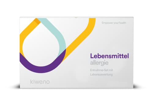 kiweno Lebensmittelallergie Test | Allergietest auf 38 Lebensmittel und Allergene | einfach von Zuhause | detaillierter Ergebnisbericht | Auswertung in Fachlabor