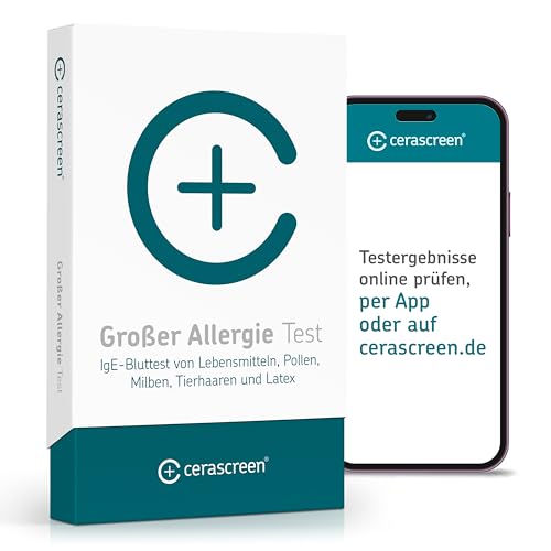 Großer Allergie Test von CERASCREEN - Umfangreiche Laboruntersuchung von 61 Allergenen